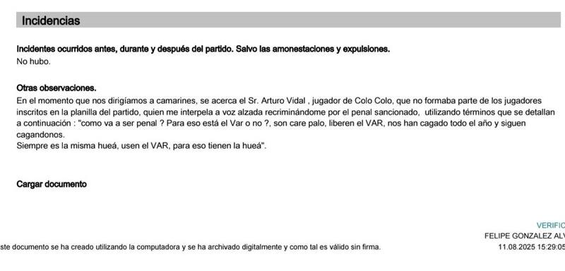 El informe de Felipe González tras el Everton vs. Colo Colo.