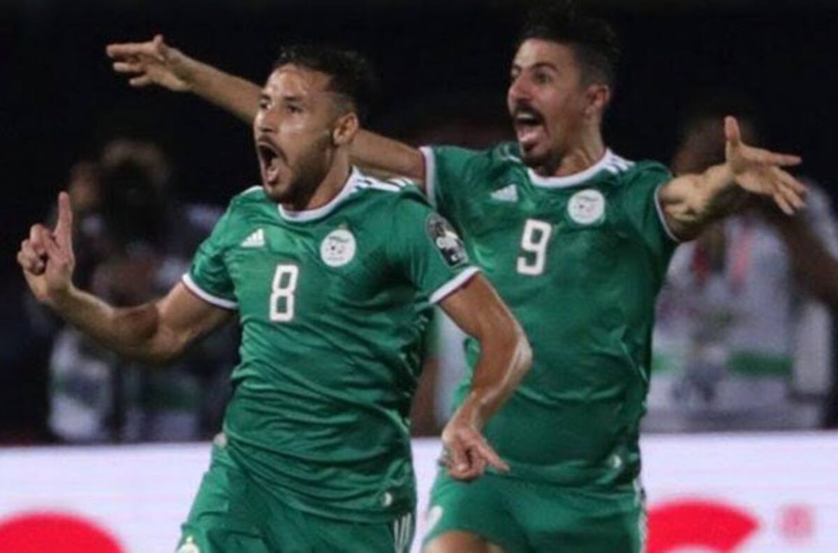 El tremendo golazo olímpico en la victoria de Argelia en la Copa de África de Naciones