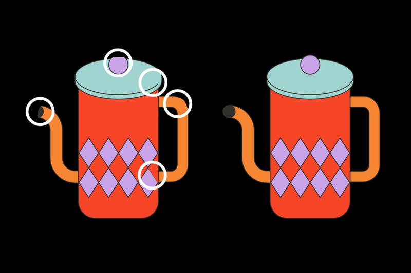 ¡Estas eran las 5 diferencias entre las jarras!