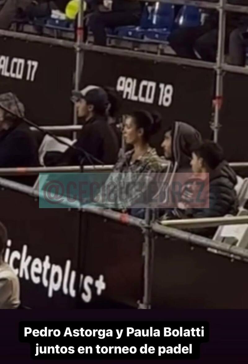 Paula Bolatti y Pedro Astorga se dejan ver en un torneo de pádel.