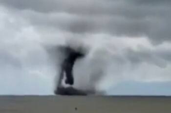VIDEO | ¿Tromba marina? Revisa qué era realmente la extraña nube negra registrada en Nicaragua