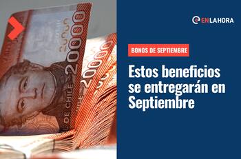 Bonos que se pagan en septiembre: Revisa si te corresponde alguno de estos aportes y cómo postular