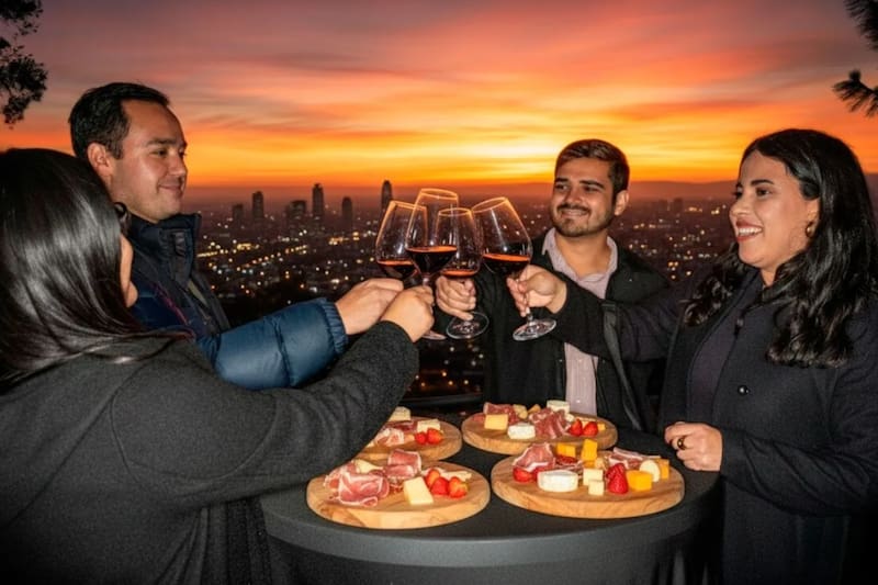 Roof & Night Sunset en Funicular Santiago, uno de los mejores panoramas para este 14 de febrero.
Foto: Turistik.