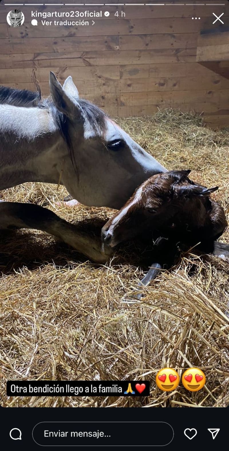La foto que subió Arturo Vidal a su historia de Instagram