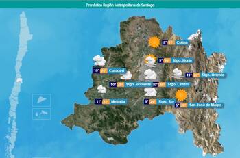 Tiempo en Santiago: cómo estará el clima este miércoles 10 de noviembre en la Región Metropolitana