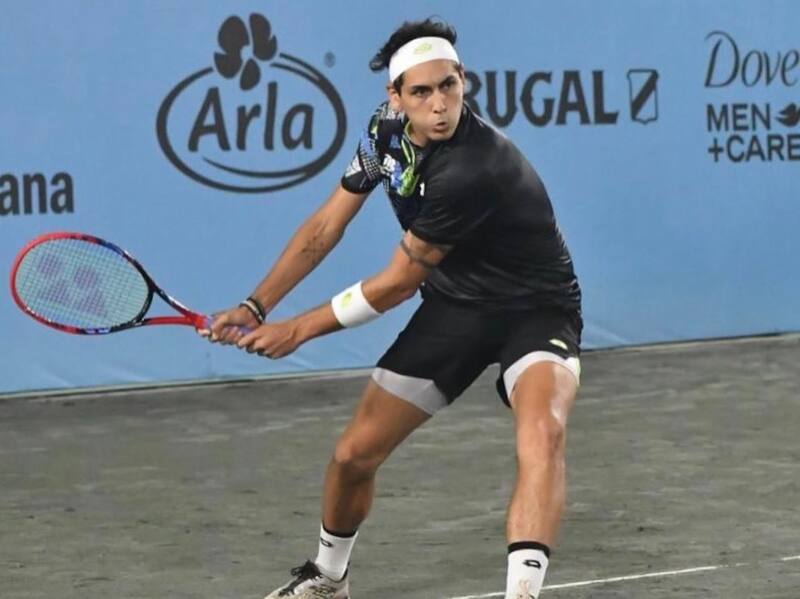 durante su participación en el Challenger de Santo Domingo