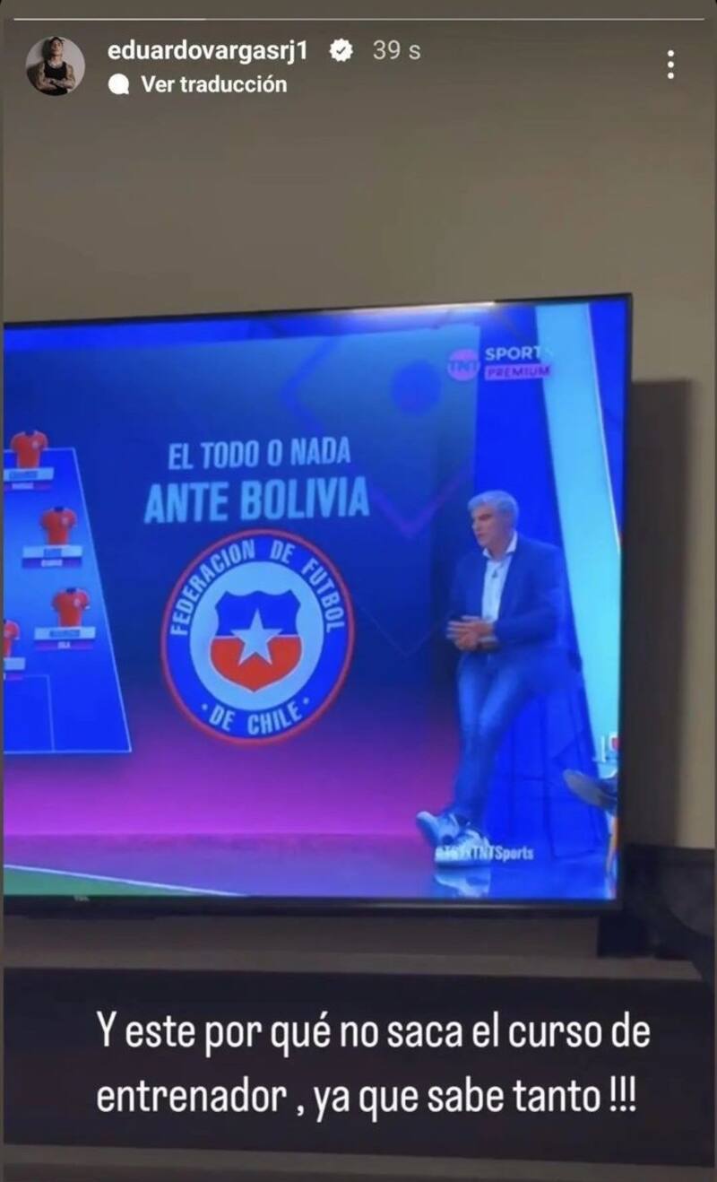 Eduardo Vargas disparó contra Manuel de Tezanos