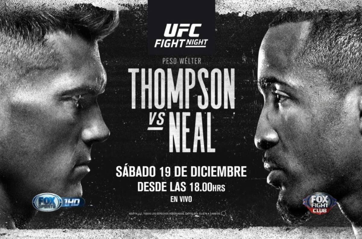 UFC Fight Night: Hora y dónde ver el combate entre Stephen Thompson y Geoff Neal