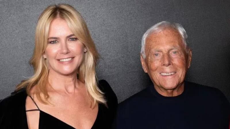 La modelo fue musa del italiano.