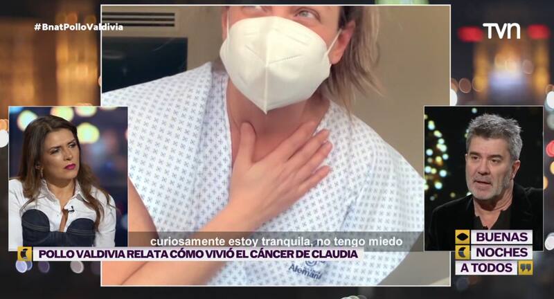 Pollo Valdivia habla sobre cómo vivió el cáncer de Claudia Conserva. Foto: TVN.