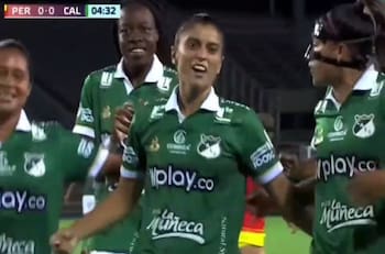 VIDEO | ¡Gol chileno en Colombia! Gisela Pino marca para el Deportivo Cali en los cuartos de final ante Deportivo Pereira