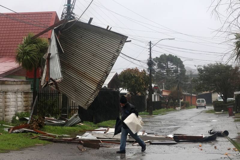 de hasta 110 km/h afectarán al país durante el temporal que se espera para las próximas horas.