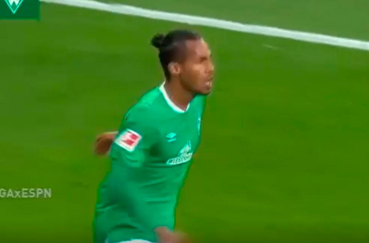 De cualquier forma: Werder Bremen empató con un raro gol tras un córner