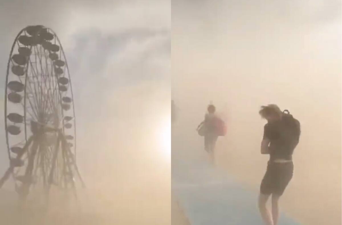 VIDEO | Usuarios graban el momento en que son rodeados por tormenta de arena en Francia