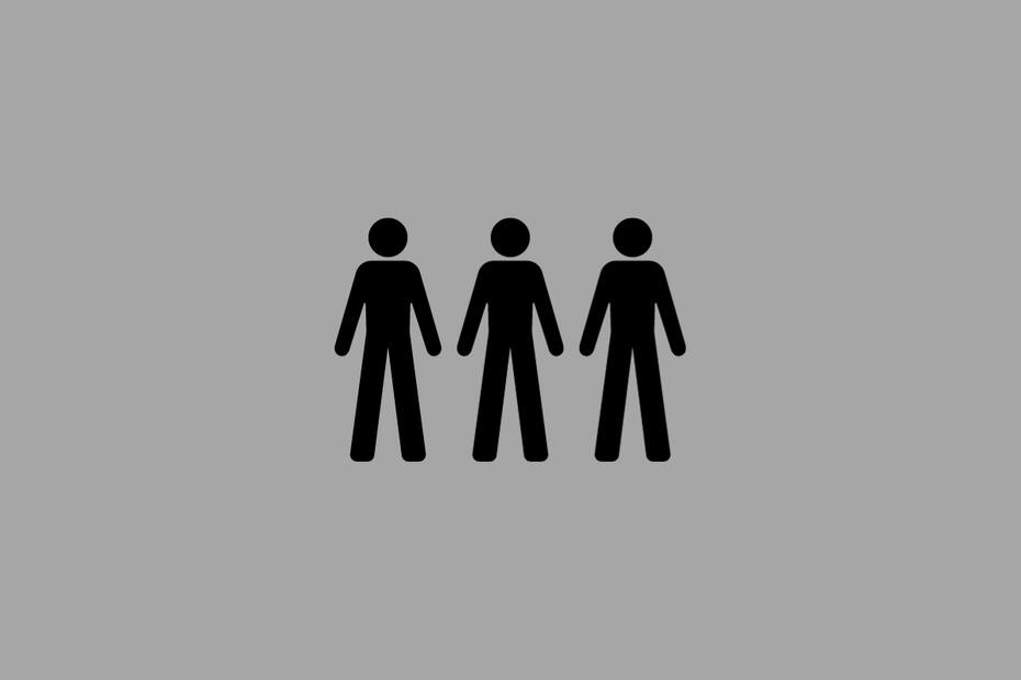 ¡Eran tres personas!