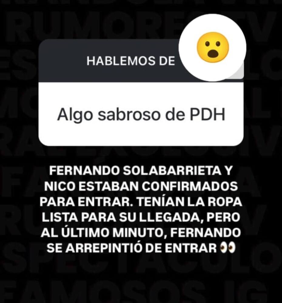 Historia de Infama. Créditos: Instagram
