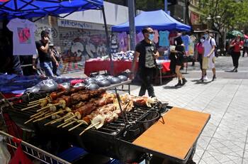 Decomisan dos carros de comida en Estación Central: Menor tragó un chip de perro que venía en un anticucho