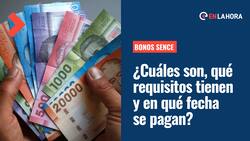 Bonos Sence: ¿Cuáles son, qué requisitos tienen y en qué fecha se pagan?