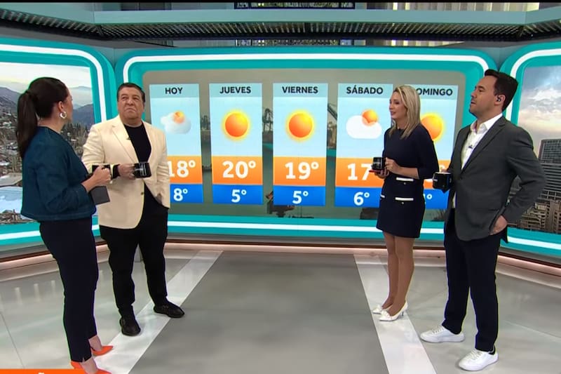 El periodista aclaró su situación de salud. Créditos: Captura Chilevisión.