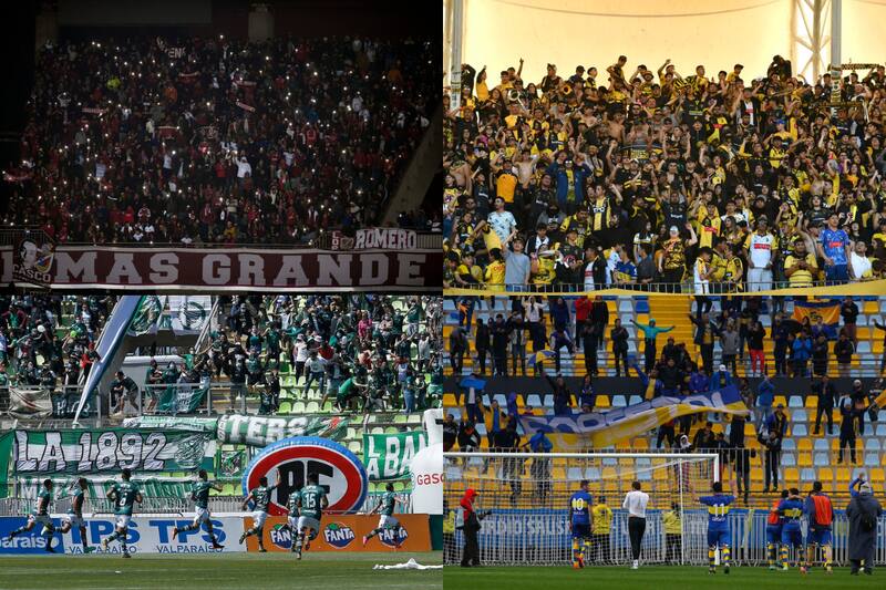 Los equipos de regiones que más público llevan. Fotos: Agencia Aton