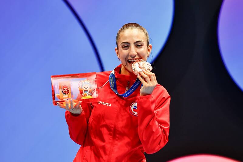 Fue la primera medalla chilena en Chengdú. Foto: Team Chile