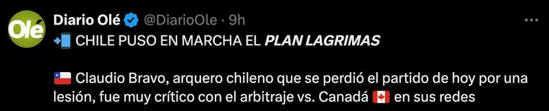 Medios argentinos burlándose de La Roja tras su eliminación en Copa América.