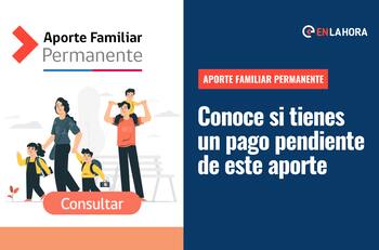 Aporte Familiar Permanente: Revisa con tu RUT si aún puedes cobrar el aporte de $52.710 y cuándo termina el plazo para hacerlo