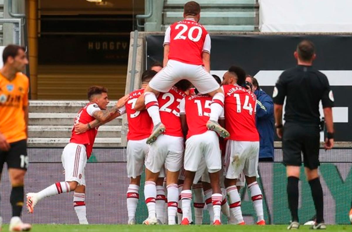 Con goles de Saka y Lacazette, Arsenal venció a Wolverhampton