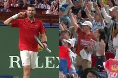 Se pasó: el infartante punto que ganó Novak Djokovic en el Masters 1000 de Shanghái