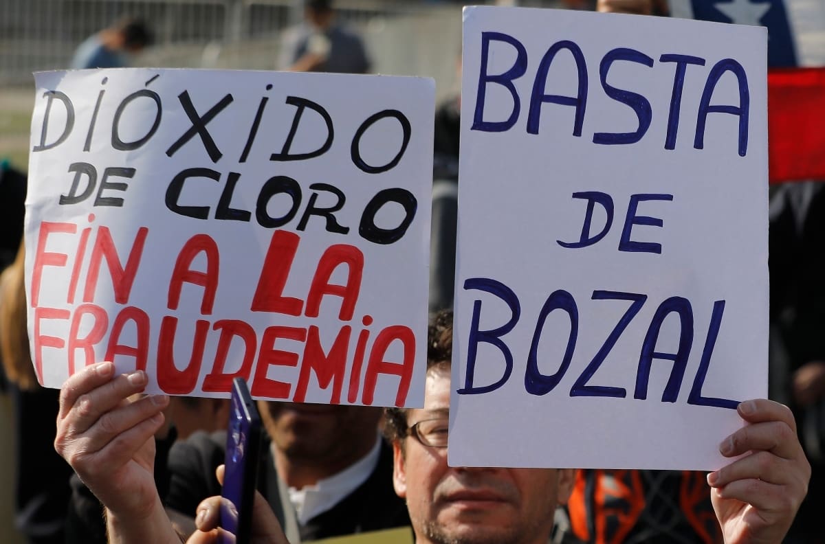 Viña del Mar: manifestantes antivacunas protestan contra la mascarilla y el pase de movilidad