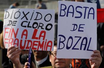 Viña del Mar: manifestantes antivacunas protestan contra la mascarilla y el pase de movilidad