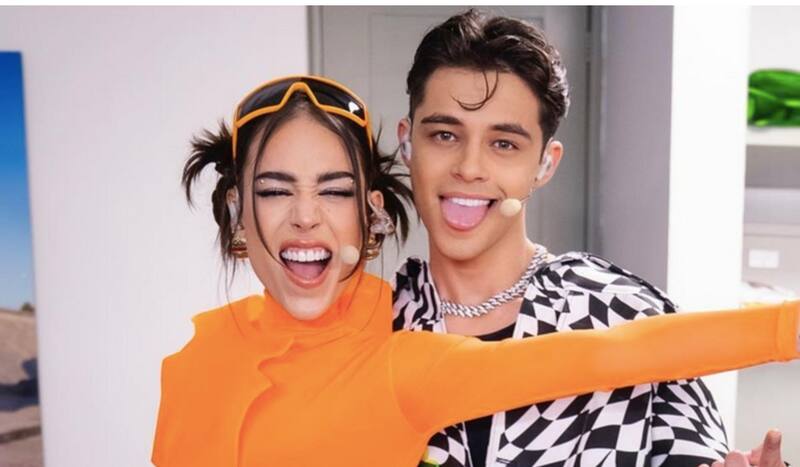Danna Paola y Alex Hoyer La pareja se ha dejado ver de lo más felices - Créditos: Captura de pantalla
