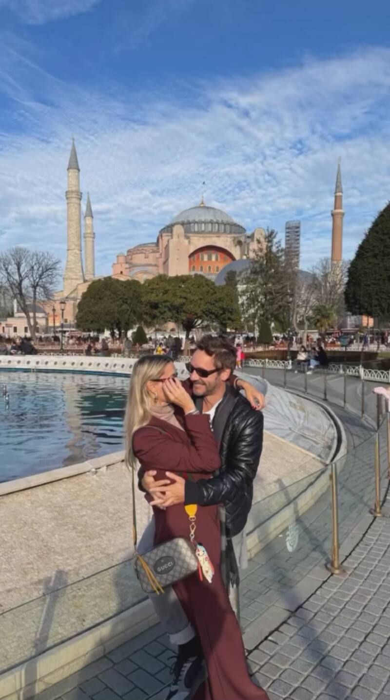 La pareja disfrutó recorriendo las calles de Estambul.