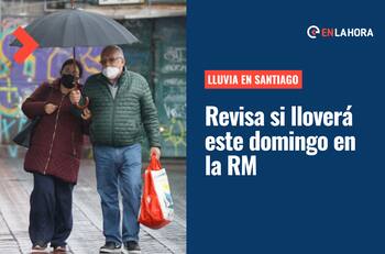 Lluvia en Santiago | Revisa si lloverá este domingo 4 diciembre en la Región Metropolitana