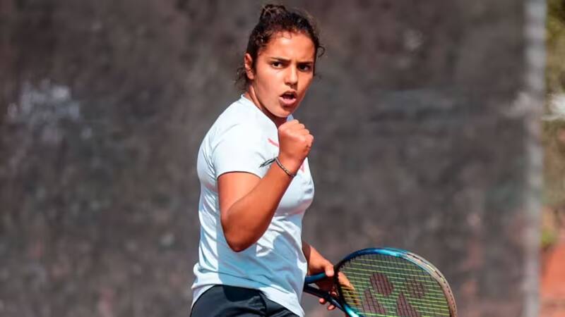 es la única chilena que queda en Wimbledon.