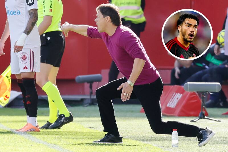 El técnico de Sevilla valoró la actuación de Oso, reemplazante del lesionado Gabriel Suazo. Foto: Agencia EFE.