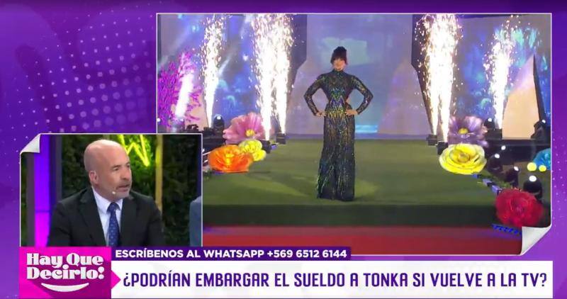 habla durante la última transmisión de Hay Que Decirlo sobre el futuro de Tonka Tomicic.