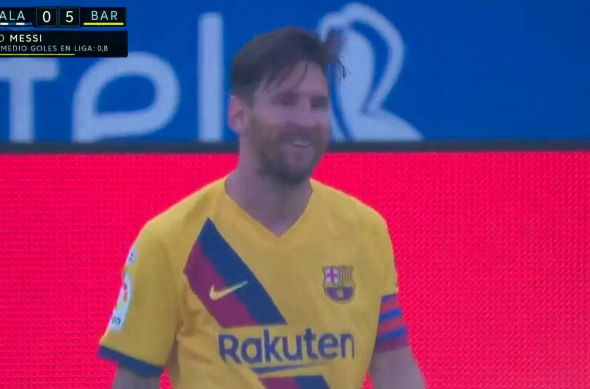 Lionel Messi anotó el quinto gol de Barcelona y se acerca a ser Pichichi de La Liga