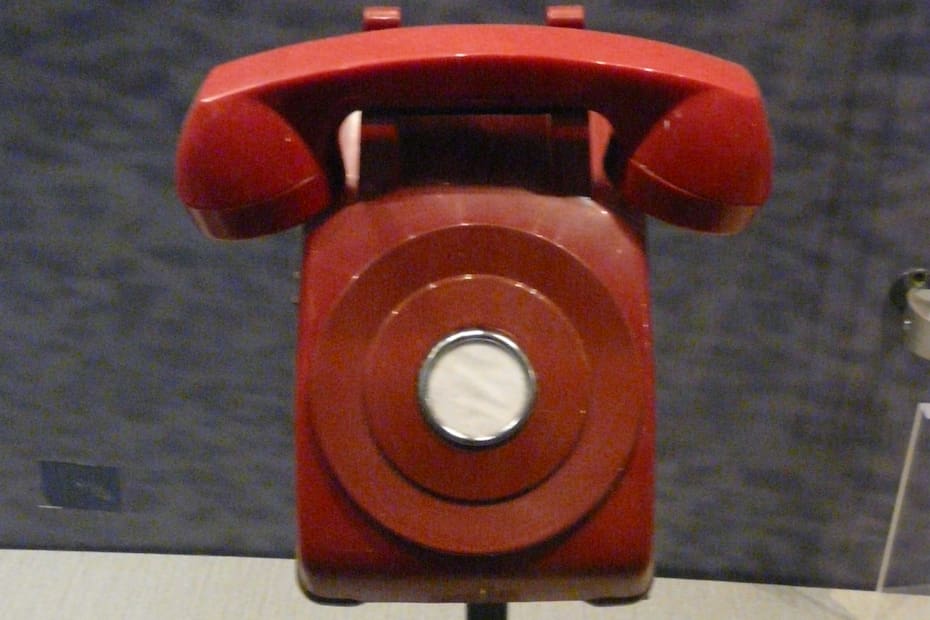 Este es el Teléfono Rojo que conecta Estados Unidos y Rusia.