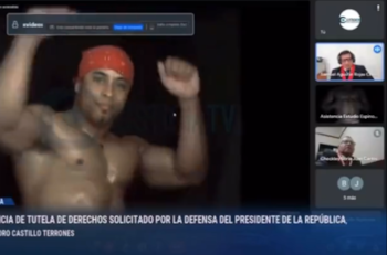 VIDEO | ¡Insólito! Abogado de presidente peruano muestra a stripper Ricardo Milos en plena audiencia