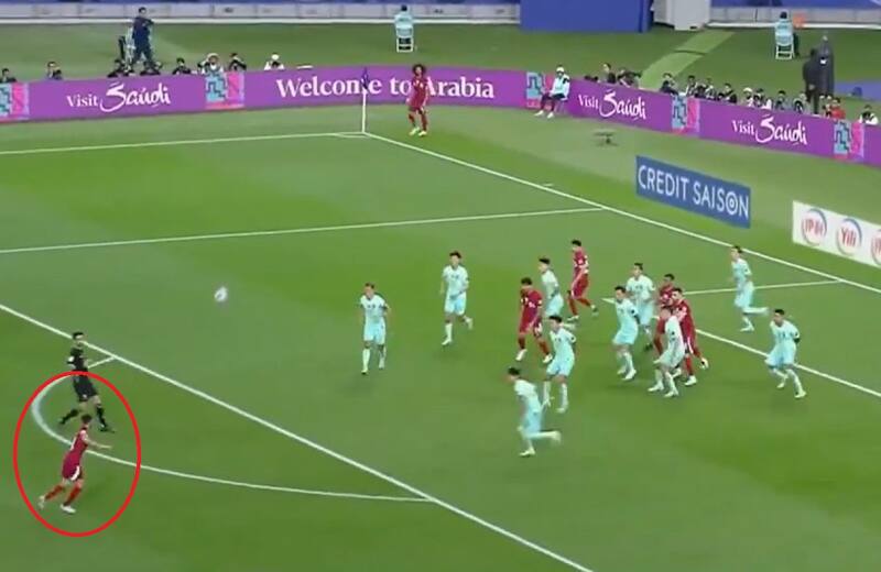 anotó un golazo para Qatar en la Copa Asia.