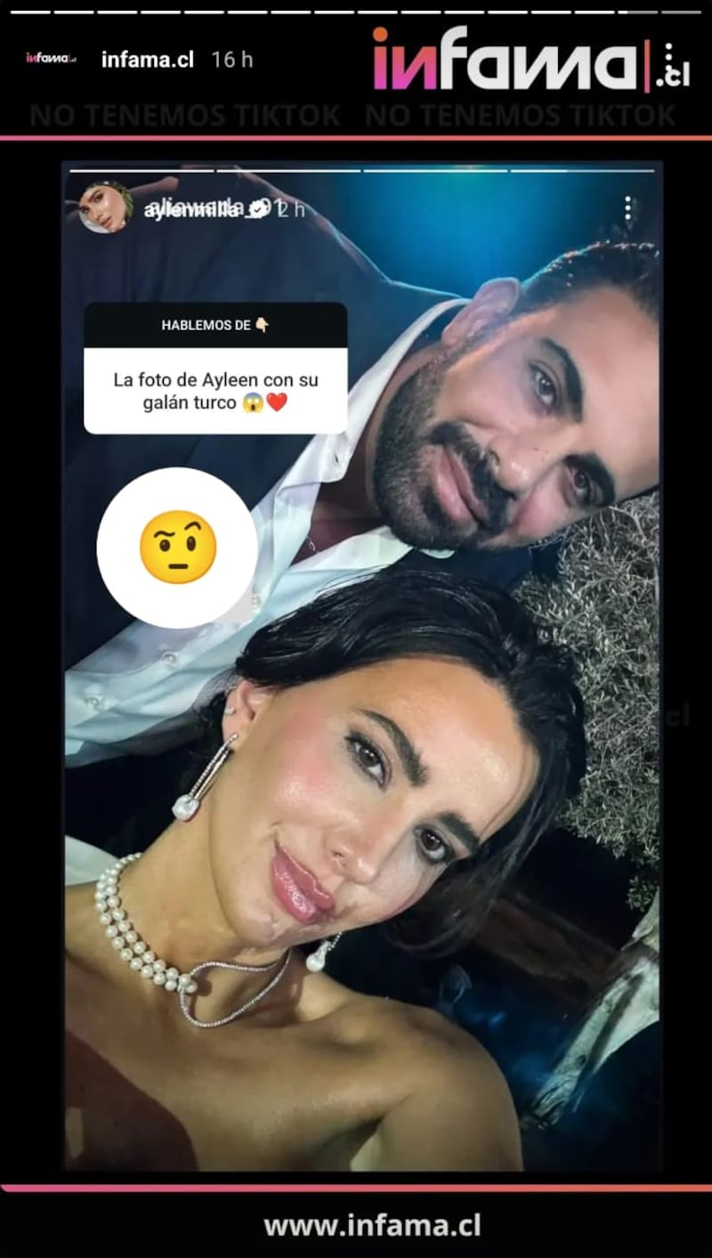 habría publicado horas atrás sobre la especulación de una relación entre Aylén y su colega.