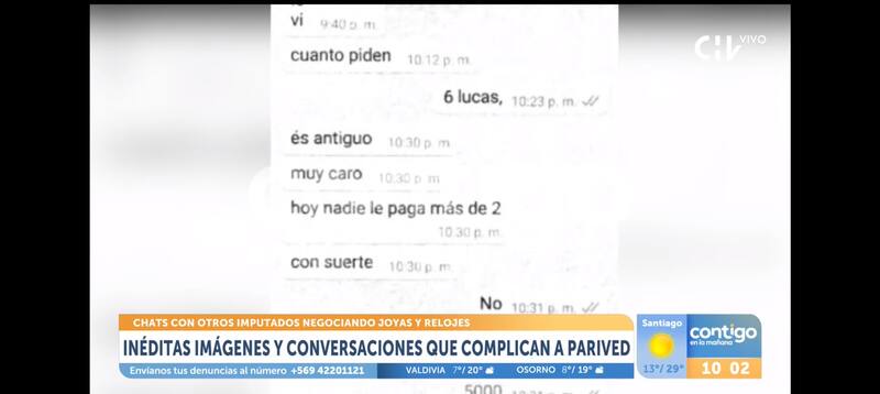 Las conversaciones de Parived con Jaime Quiroz.