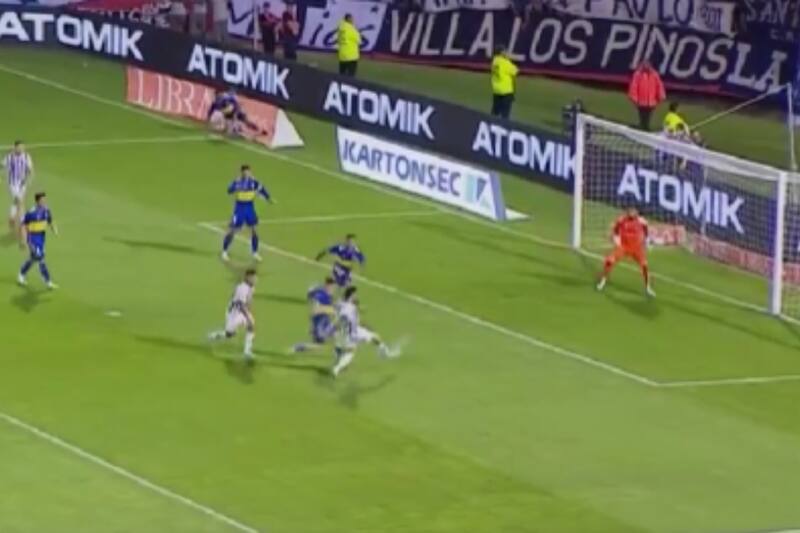 abriendo el marcador ante Boca Juniors por Copa Argentina