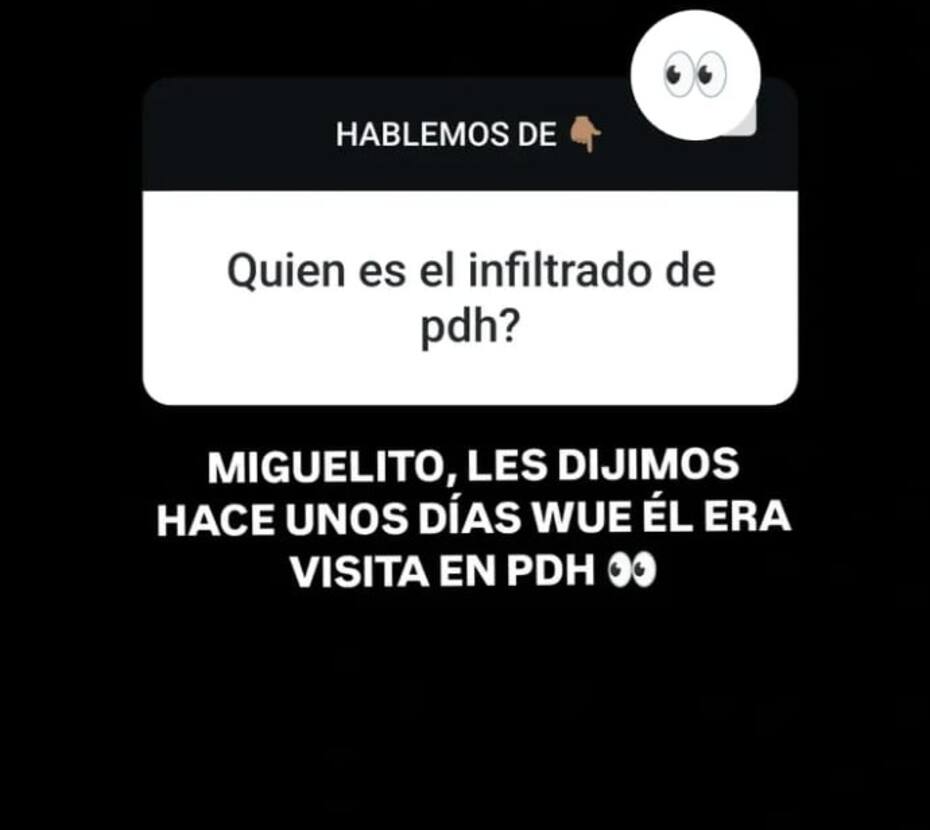 El portal reveló que Miguelito es el infiltrado. Créditos: Instagram