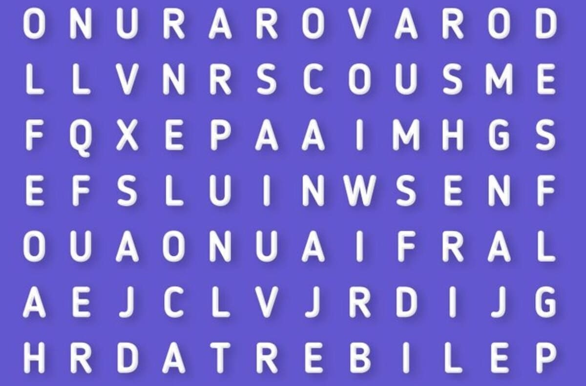 Test Visual: ¿Eres capaz de encontrar la letra oculta en esta sopa de letras en solo 10 segundos?