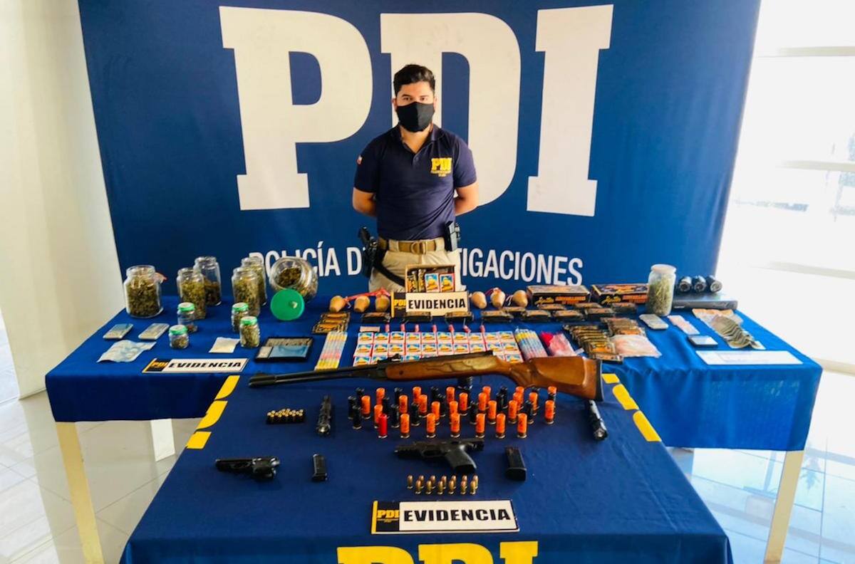Detienen a integrantes de la banda “Los Chichos”: incautan gran cantidad de drogas, armas y fuegos artificiales