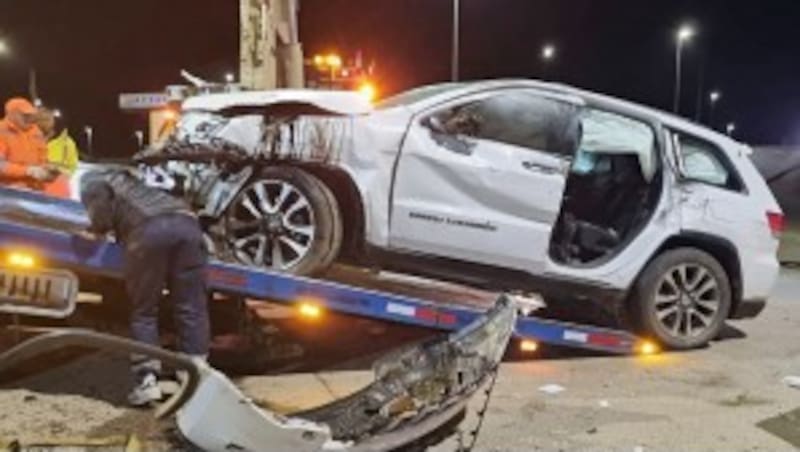 Así quedó el vehículo