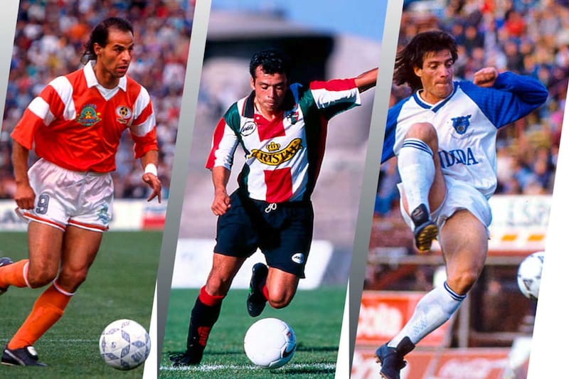 Marco Antonio Figueroa, Marcelo Corrales y Rubén Vallejos, se aburrieron de hacer goles con distintas camisetas.