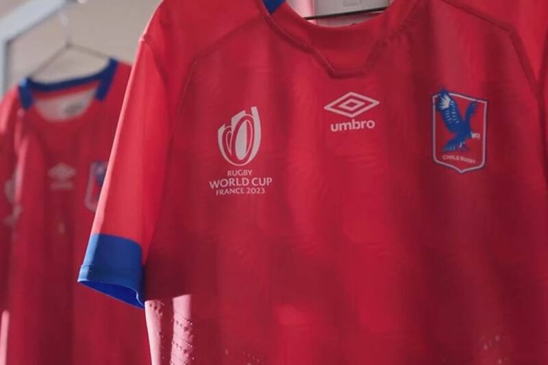 El equipo chileno de rugby dio a conocer su camiseta para el Mundial de Francia 2023. (Foto: Captura)